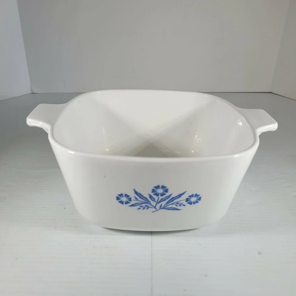 Corning Ware Blue Cornflower Casserole Dish 1.75 Qt NO LID Vintage P-1 3/4-B